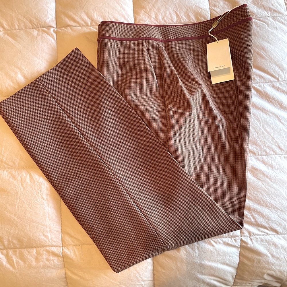 NWT Hugo Boss plaid ankle pants pants